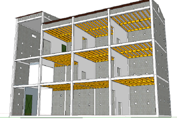 Thông thường nhà nuôi chim yến sẽ được xây dựng thành nhiều tầng