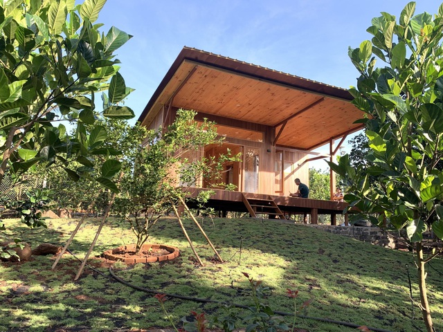 Nhà vườn bằng gỗ