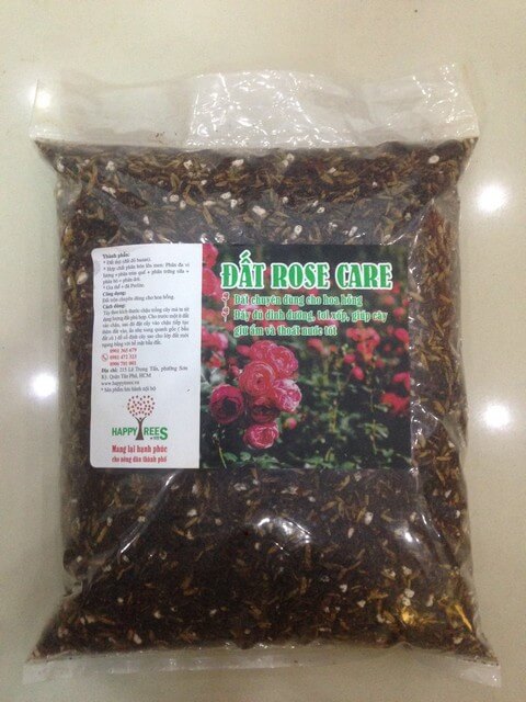 Đất Rose Care của Happy Trees có thành phần chủ yếu là đất đỏ bazan nguyên chất