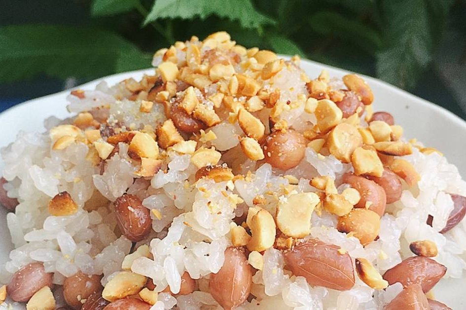 Cách nấu xôi nếp cái hoa vàng ngon dẻo đơn giản nhất 4