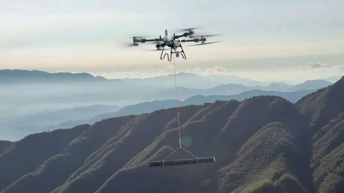 Máy bay nông nghiệp DJI Agras T200 chuyên gia nâng hạ vận chuyển