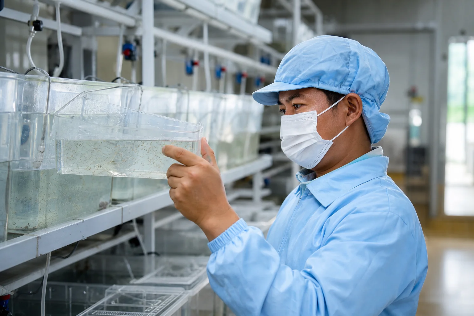 An toàn sinh học: chìa khóa nâng chất lượng tôm giống nước lợ