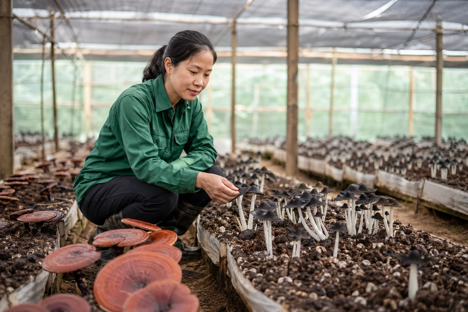 Bà Châu Thị Nương làm giàu từ nấm sạch và mô hình nông nghiệp xanh