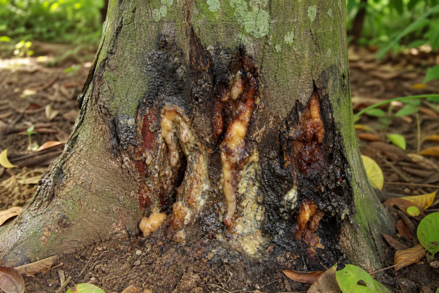 Bệnh thối rễ, xì mủ gốc