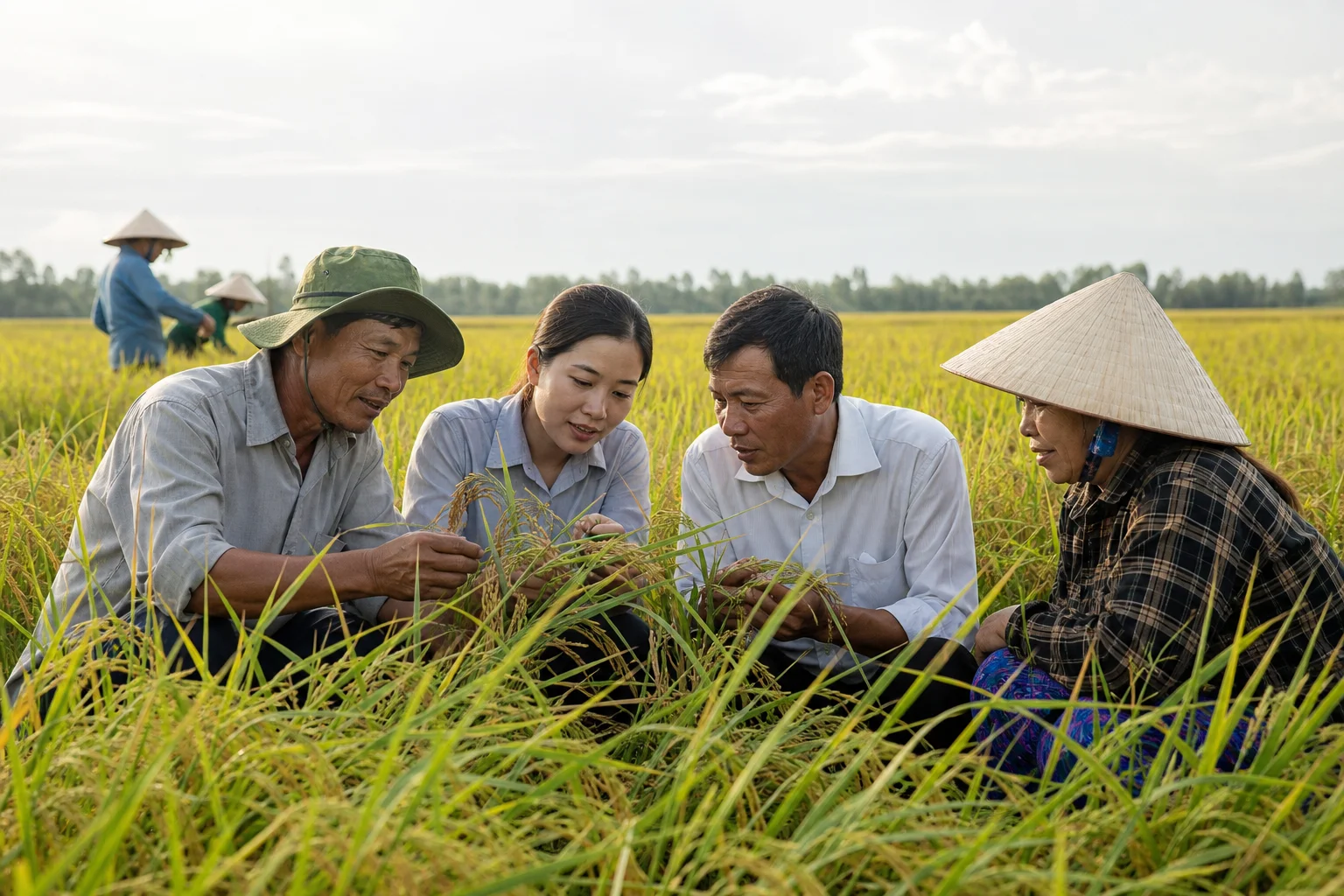 Bình Điền cùng nông dân chuyển sang canh tác thông minh, bền vững