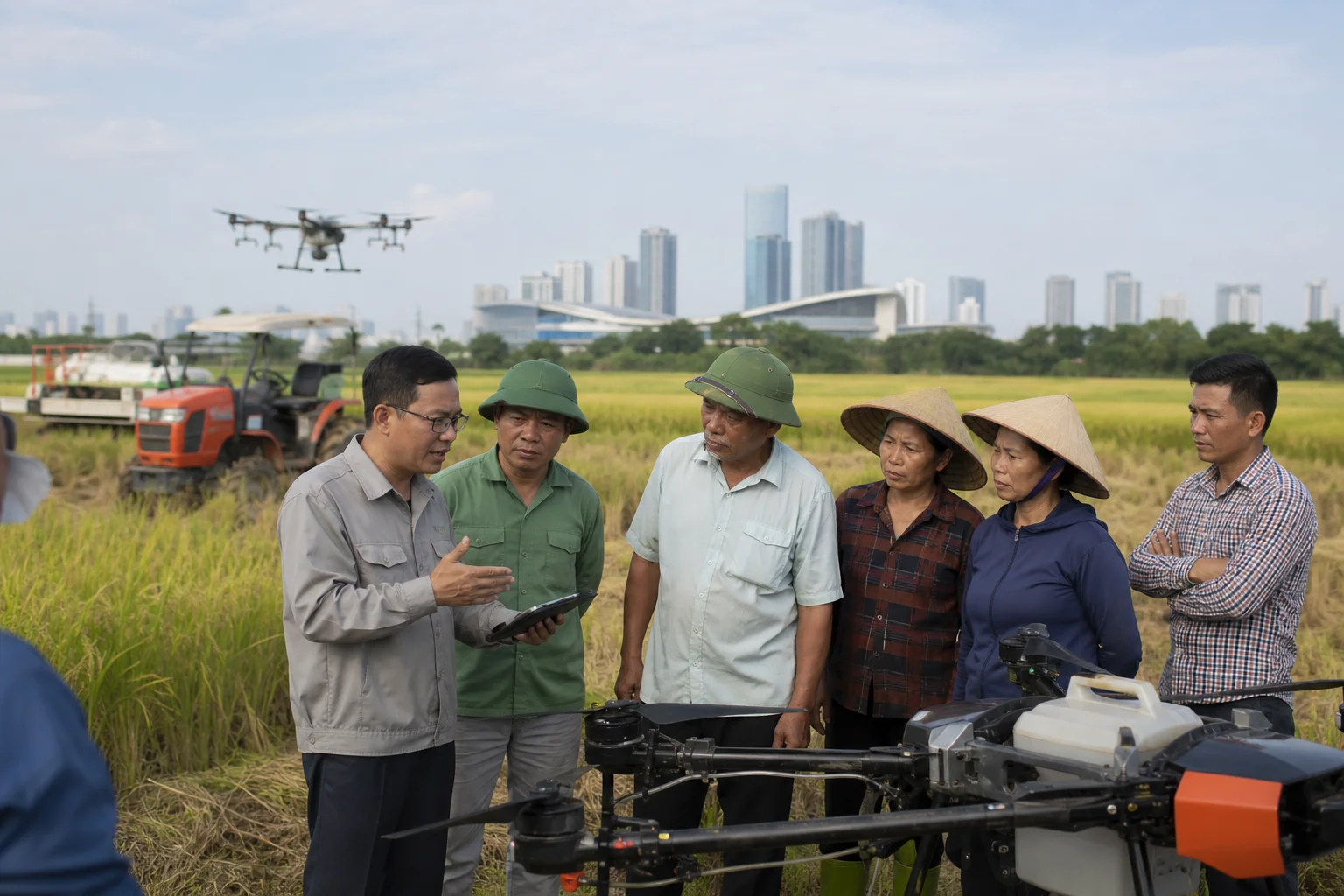 Cơ giới hóa nông nghiệp mở hướng giảm chi phí, thích ứng khí hậu