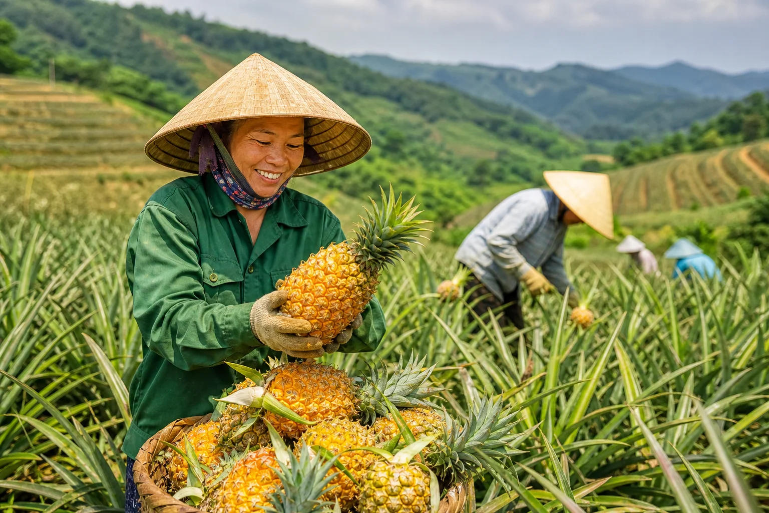 Dứa mật không gai mở hướng làm giàu trên đất gò đồi Phú Thọ