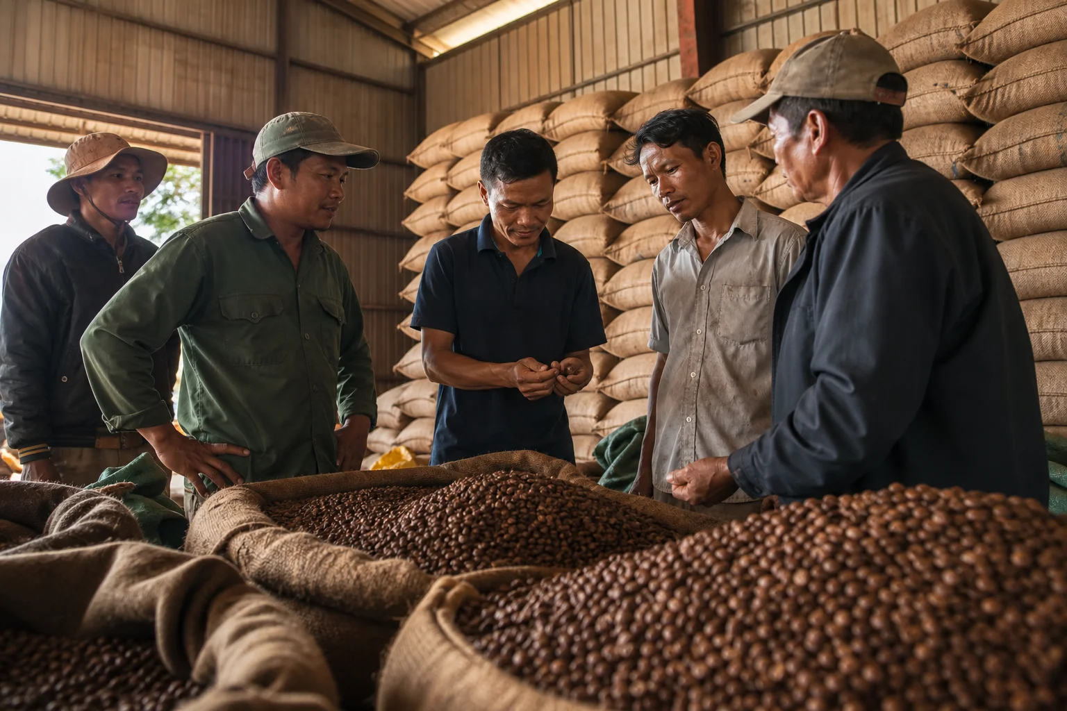 Giá cà phê tăng trở lại, thị trường vẫn chịu áp lực nguồn cung kỷ lục