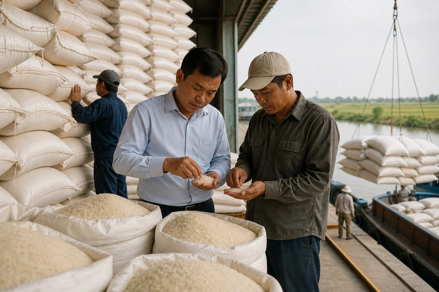 Giá gạo xuất khẩu Việt Nam chờ lực kéo từ Philippines, Trung Quốc