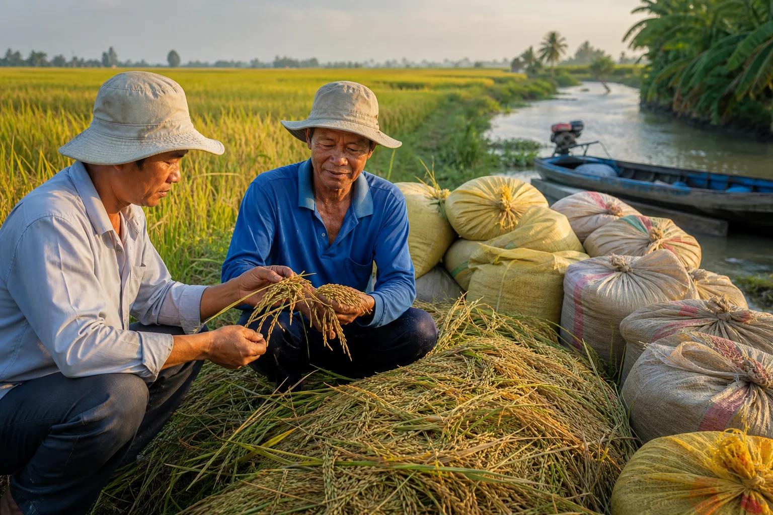Giá lúa gạo 17/7: Lúa tươi tăng mạnh, gạo xuất khẩu đi ngang