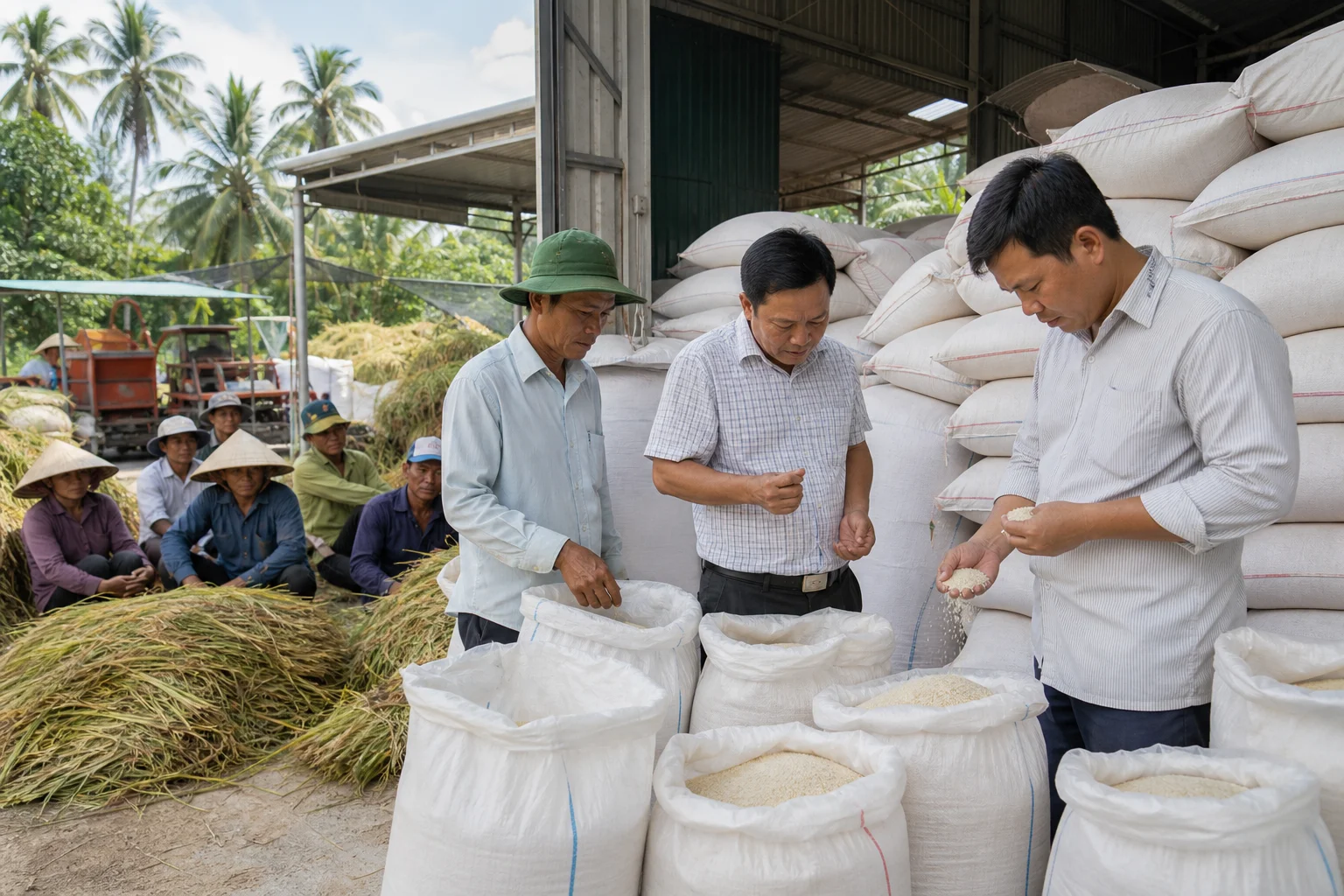 Giá lúa gạo 17/7: thị trường trầm lắng, nông dân giữ hàng