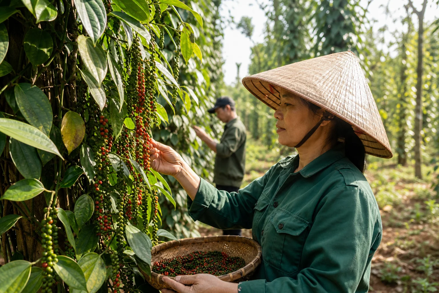 Giá tiêu hôm nay 28/7 tăng 500 đồng/kg, xuất khẩu giữ vị thế