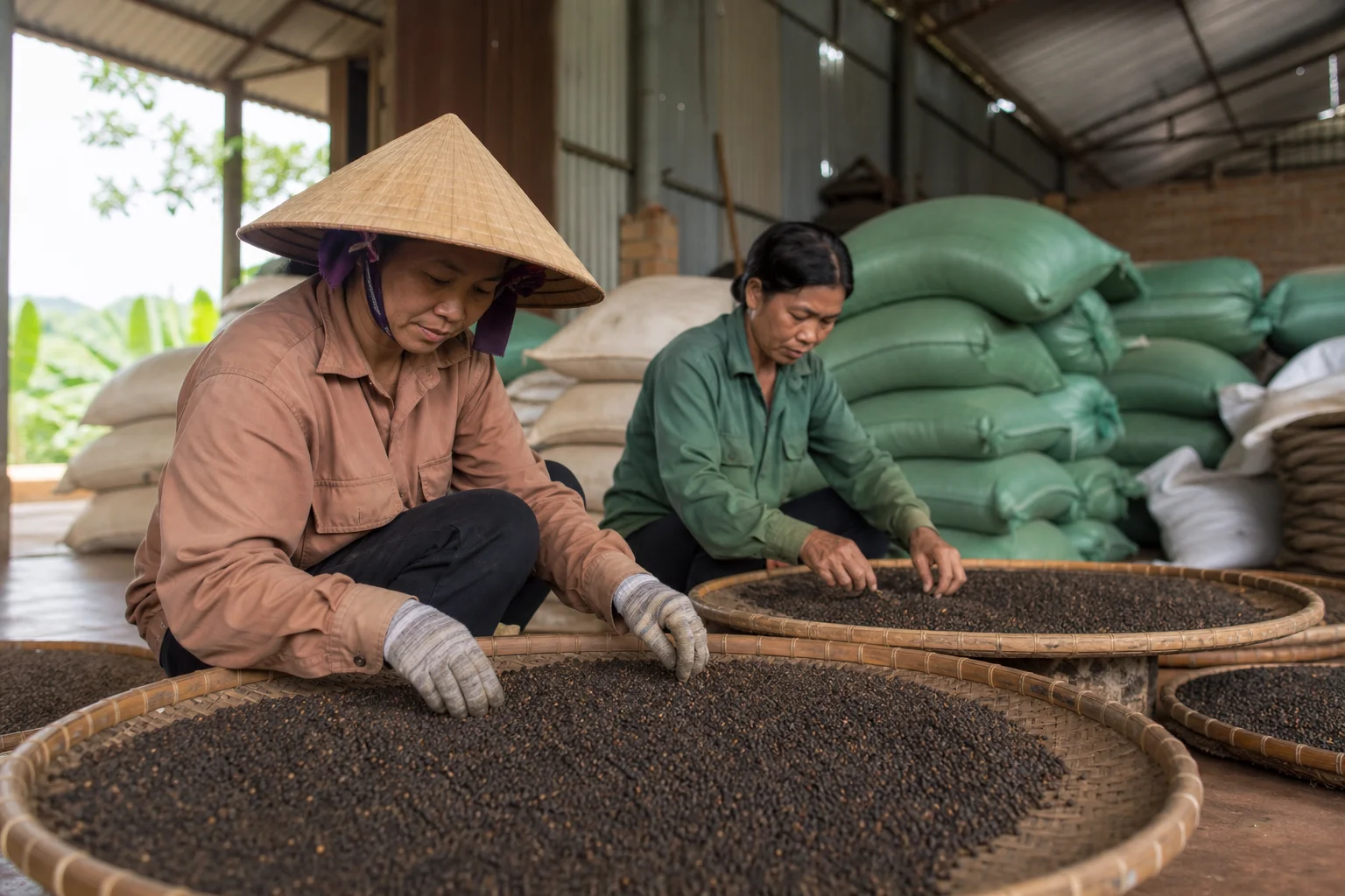 Giá tiêu hôm nay đi ngang, doanh nghiệp gom hàng có thể khiến thị trường bật mạnh