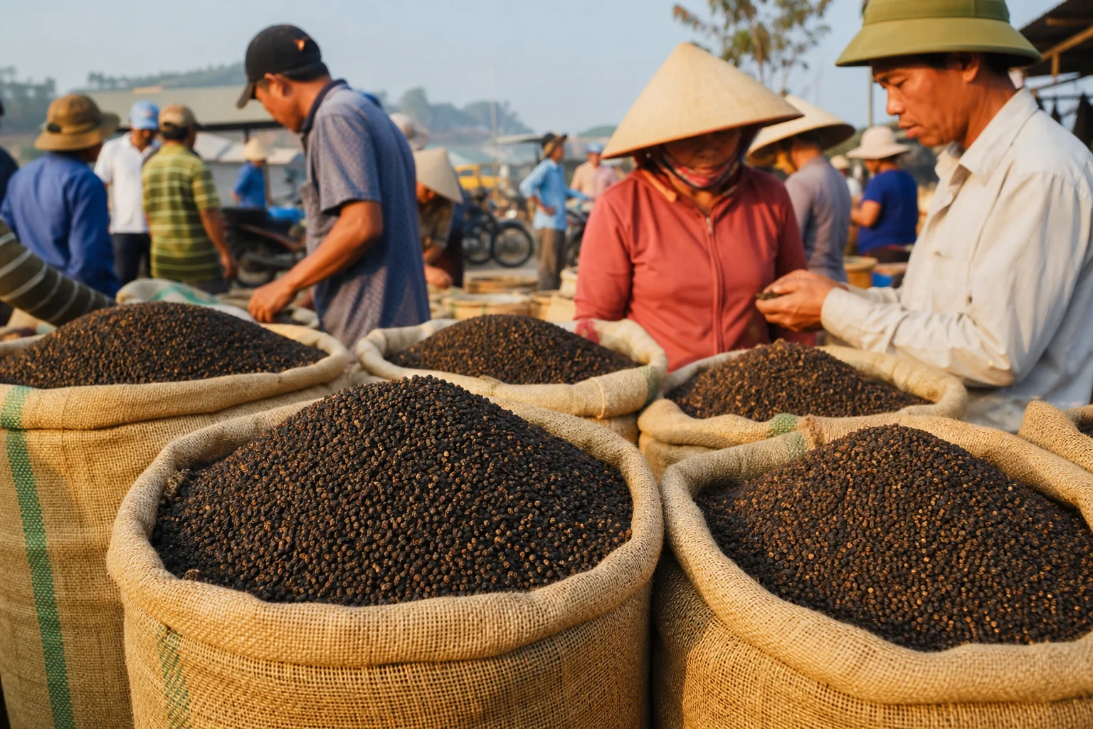 Giá tiêu hôm nay tăng tại nhiều địa phương, nguồn cung thắt chặt hỗ trợ thị trường