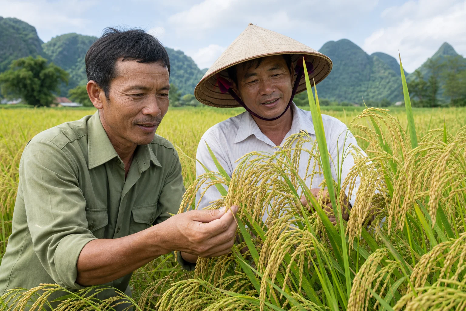 Giống lúa TBH456 gây chú ý với gần 200 hạt chắc mỗi bông ở Tuyên Quang