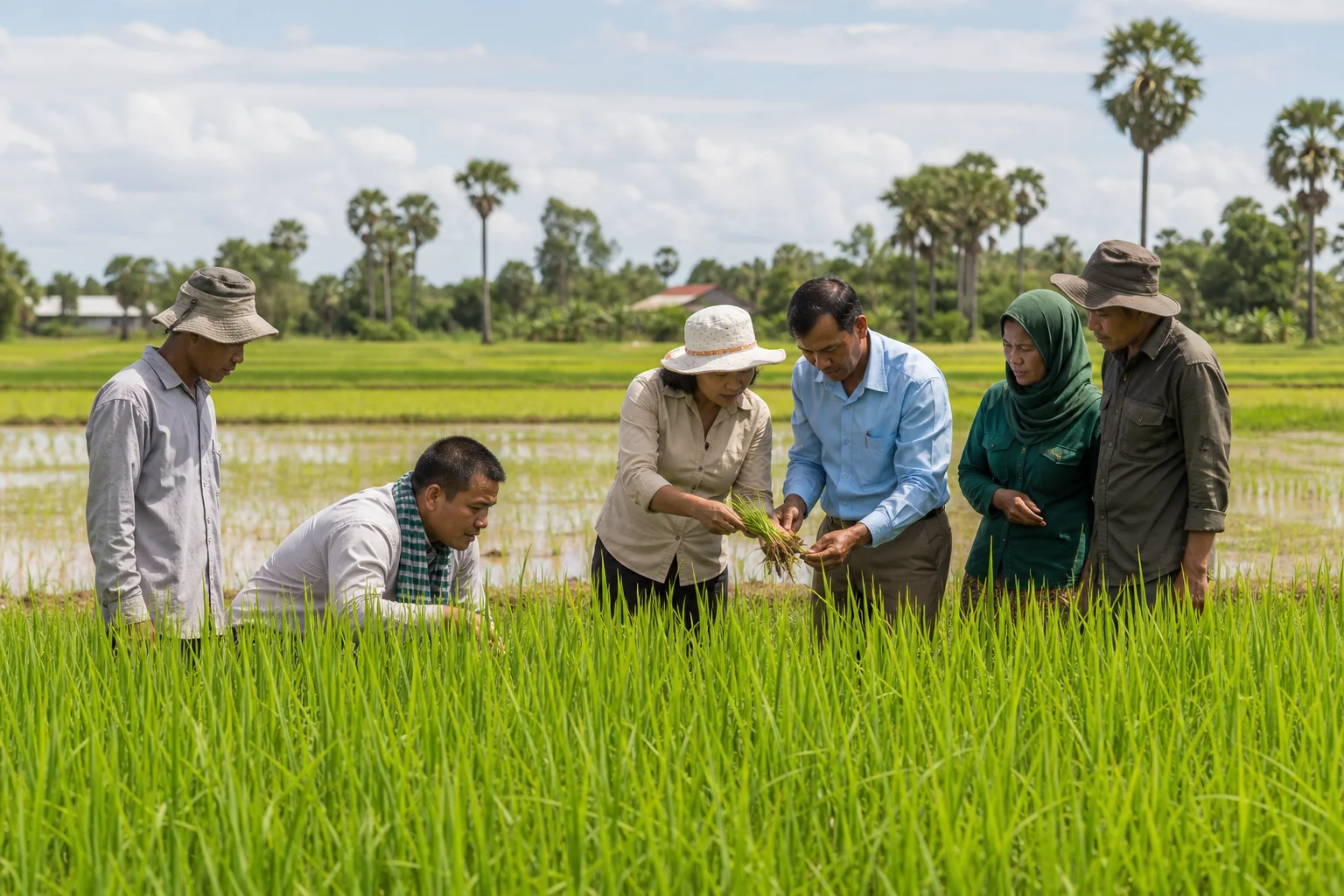 Hợp tác IAS-Rithy Group mở hướng mới cho giống lúa xanh ở Campuchia