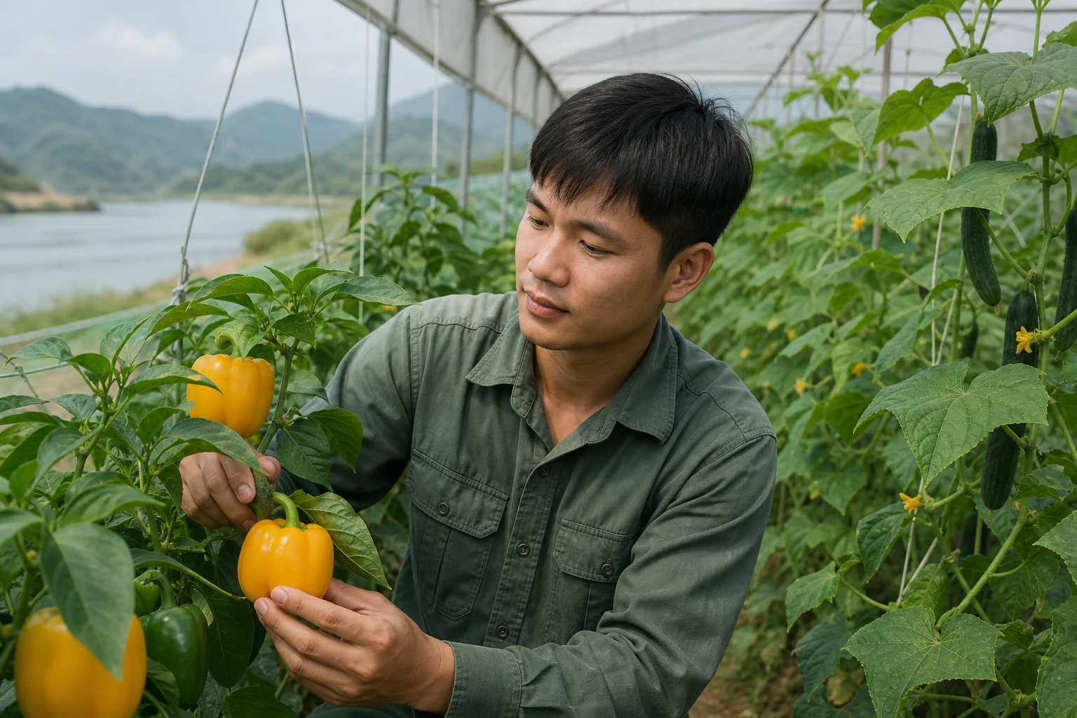 Kỹ sư bỏ lương hơn 1.000 USD về Nghệ An làm rau sạch công nghệ cao