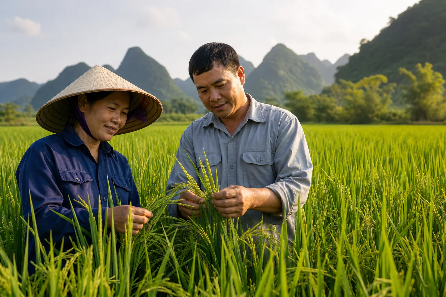 Lúa Nhật JAPO 18 bén rễ ở Yên Bình, nông dân chờ mùa vàng