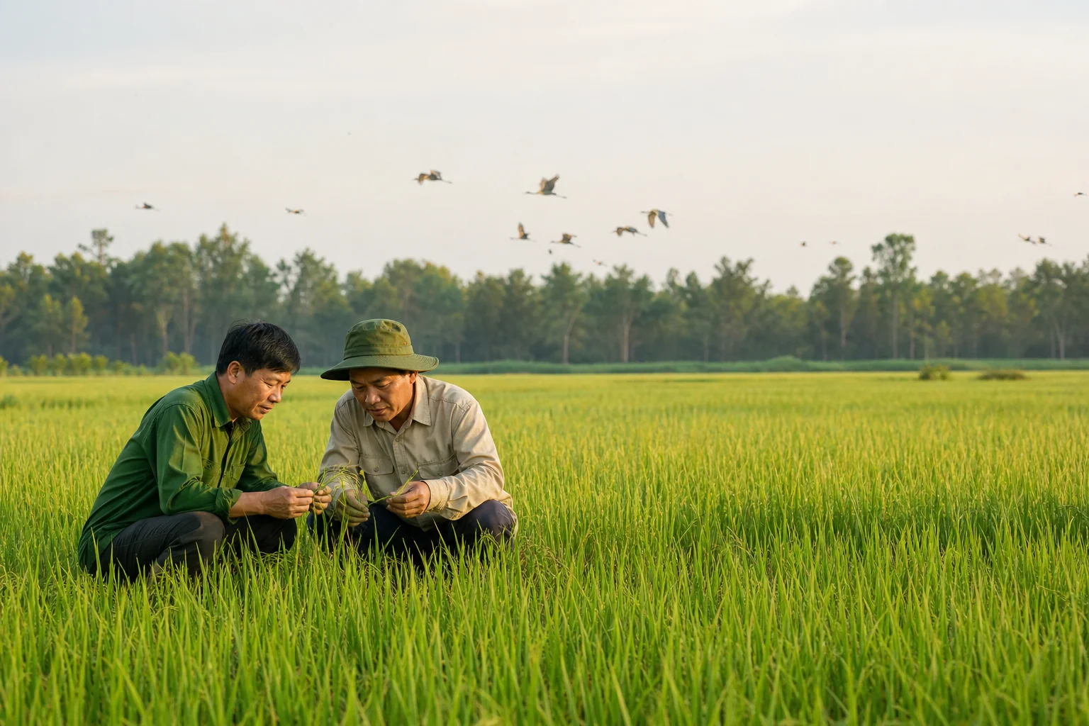 Lúa sinh thái Tràm Chim mở hướng canh tác bền vững ở Đồng Tháp