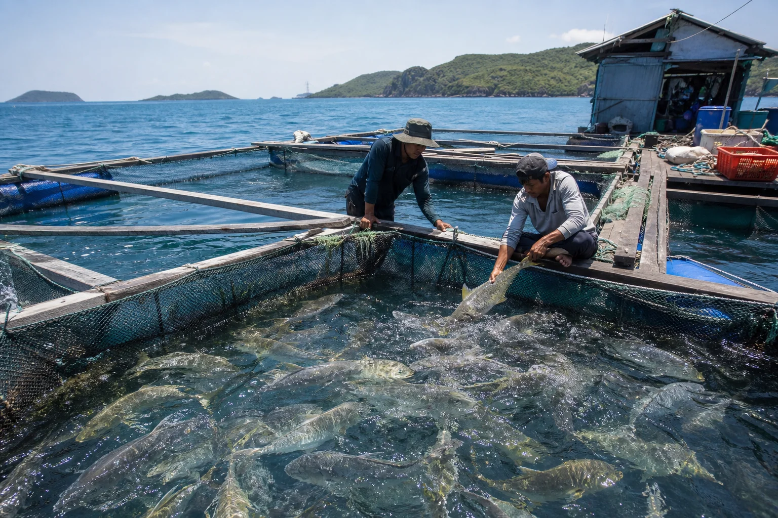 Nam Du phát triển nuôi cá lồng bè, mở hướng làm giàu từ biển đảo