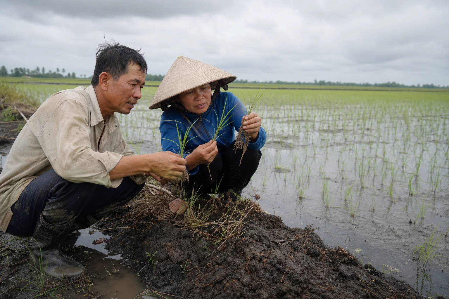 Nâng pH đất phèn giúp lúa hè thu Tứ giác Long Xuyên giảm giá thành