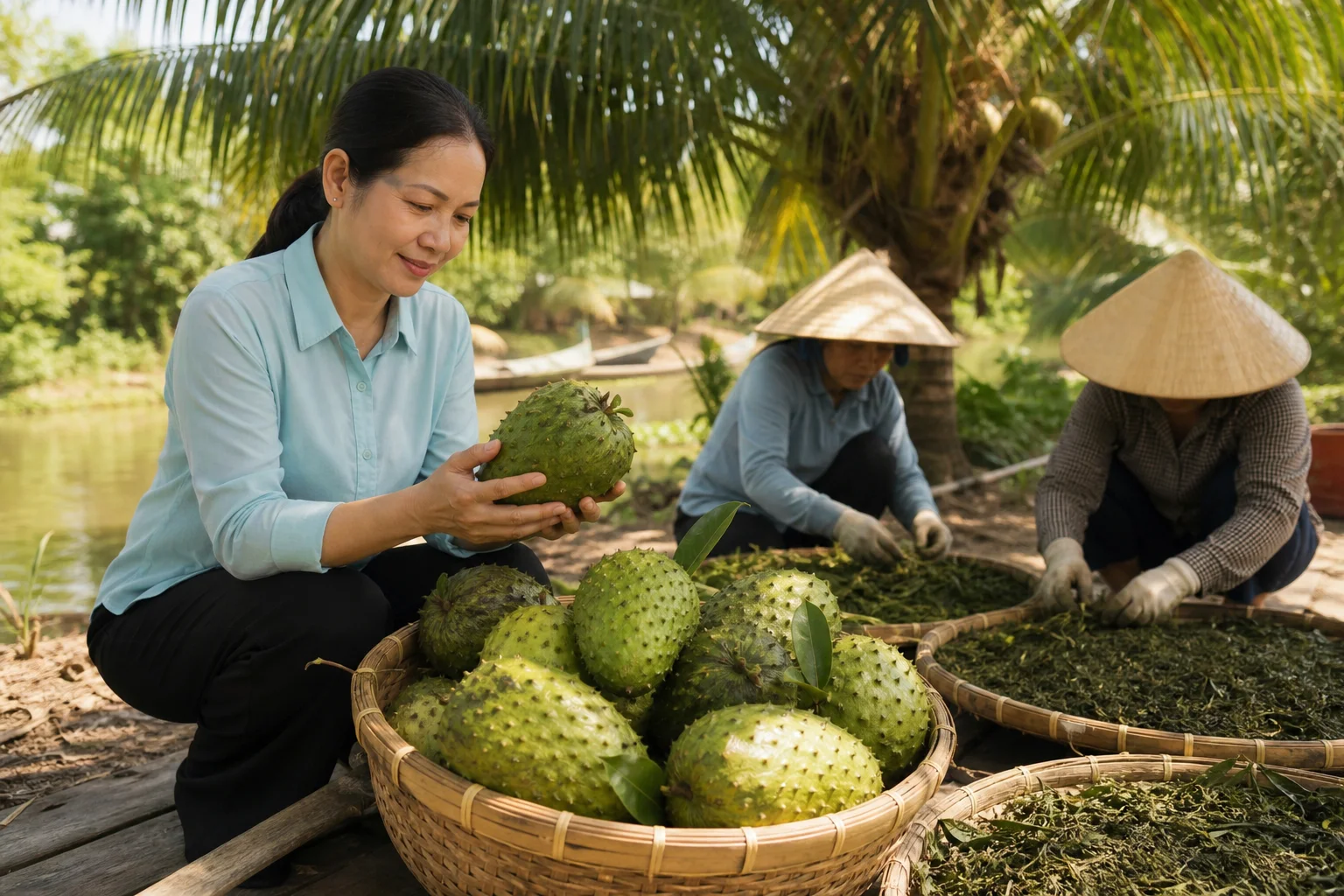 Trà mãng cầu xiêm Minh Châu: từ vườn dừa bỏ quên đến thị trường Úc