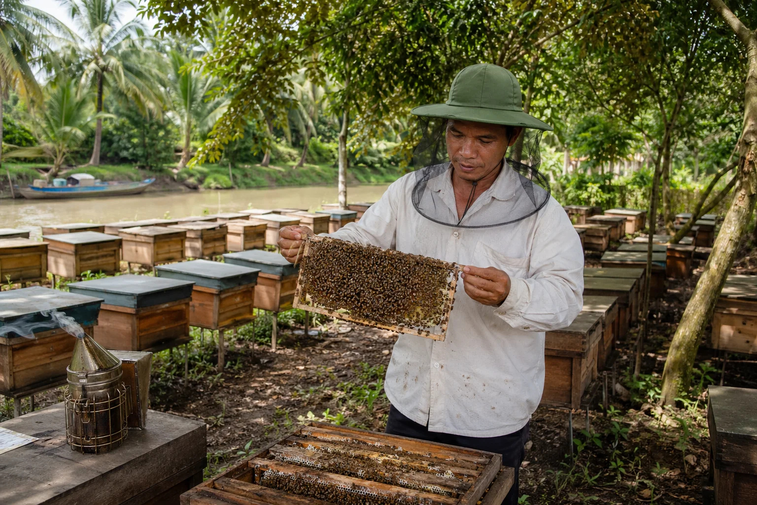 Từ 10 thùng ong đến cơ sở mật ong doanh thu tiền tỷ ở Sóc Trăng